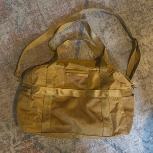 Madewell Gold Duffel Bag